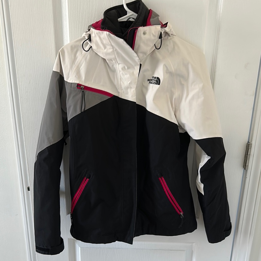 The North Face Women's Black and White Ski Jacket